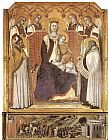 Madonna with Angels between St Nicholas and Prophet Elisha by Pietro Lorenzetti
